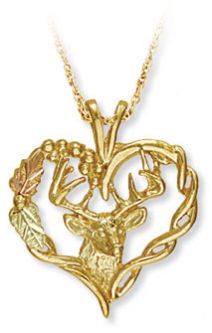 Landstroms heart deer pendant