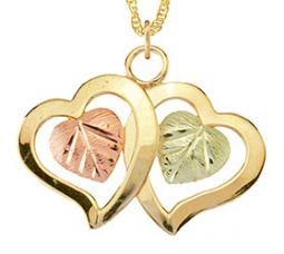 Coleman two heart pendant