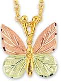 Mt. Rushmore butterfly pendant