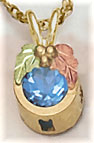 Landstroms blue topaz pendant