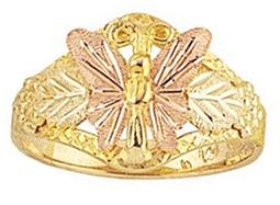 Mt Rushmore ladies butterfly ring
