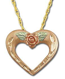 Landstroms rose gold heart pendant